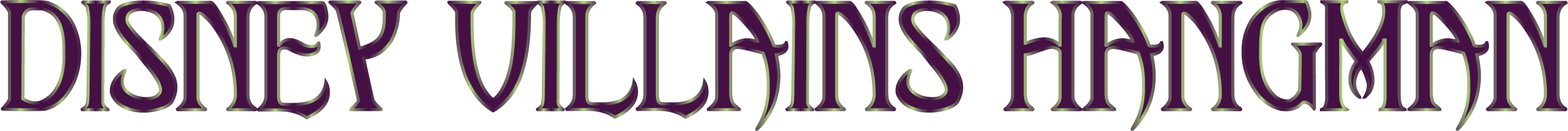 Disney Villains Hangman